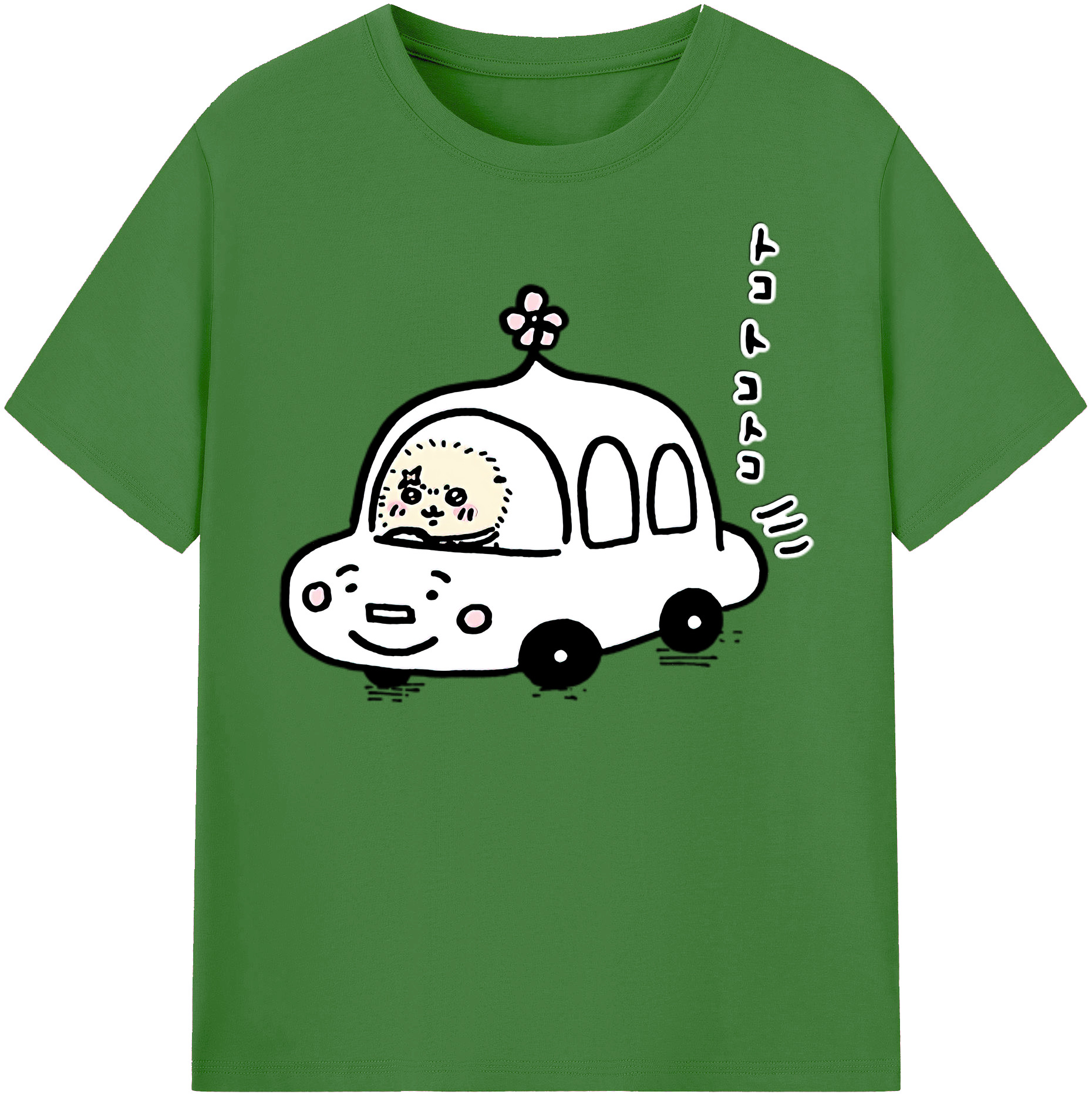 （画像用） ちいかわ ラッコ Chii-kawa Sea otter レディースカジュアルプリントTシャツ（綿100％）